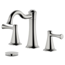 Bellaterra S8518-8-BN-WO Brushed Nickel Bathroom Faucet with Drain Assembly