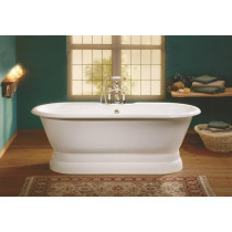 Cheviot 2120-BB-6 Regal Cast Iron Bathtub with Pedestal Base and 6 Inch Drilling