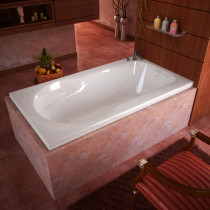 MediTub 3260Z Zepher Rectangular Soaking Bathtub With Reversible Drain