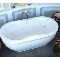 MediTub 3471AD Embrace Freestanding Air & Whirlpool Bathtub With Left Pump
