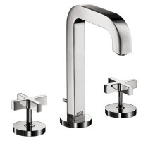 AXOR 39133001 Citterio Widespread Faucet with Cross Handle in Chrome