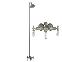Barclay 4011-PL-CP Tub Filler with Diverter and Sunflower Shower Head