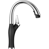 Blanco 442031 Artona Kitchen Faucet In Anthracite/Stainless Dual With Pull Down Spray