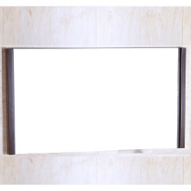 Bellaterra Home 502001A-MIR-48 Birch Wood Frame Mirror In Wenge