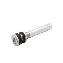 Rohl 7444APC Slotted Grid Drain with 10" Tailpiece and Overflow Hole in Polished Chrome