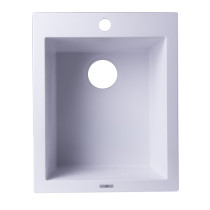 ALFI brand AB1720DI 17" Drop-In Rectangular Granite Kitchen Prep Sink