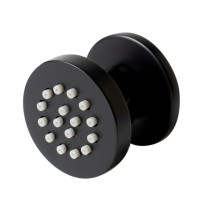 ALFI brand AB3830-BM Black Matte 2" Round Adjustable Shower Body Spray