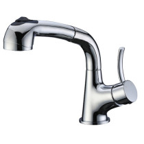 Dawn AB50 3702 Single Lever Pull-Out Spray Solid Brass Kitchen Faucet