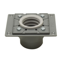 ALFI brand ABDB55 PVC Shower Drain Base with Rubber Fitting