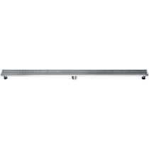 ALFI brand ABLD59D 59" Stainless Steel Linear Shower Drain with Groove Lines