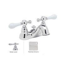 Rohl AC95LM-APC-2 4" Centerset Bathroom Faucet with with Metal Lever Handles