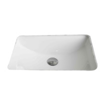American Imagination AI-176 Rectangle Undermount Sink In White Color