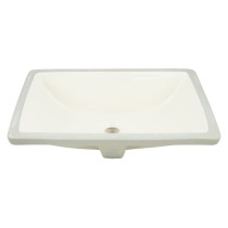 American Imagination AI-18095 20.75 Inch Rectangle Undermount Sink In Biscuit 