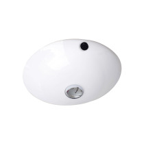 American Imagination AI-260 Round Undermount Sink in White Color