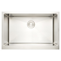 American Imagination AI-27416 Undermount Single Bowl Kitchen Sink In Chrome