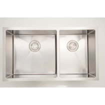 American Imagination AI-27418 33 Inch Double Bowl Kitchen Sink In Chrome