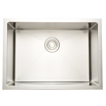 American Imagination AI-27445 20 Inch Rectangular Kitchen Sink In Chrome