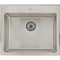 American Imagination AI-27690 Drop In Rectangle Kitchen Sink In Chrome