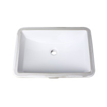American Imagination AI-27733 20.75 Inch Rectangle Undermount Sink In White