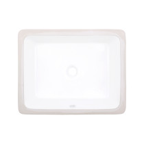 American Imagination AI-27734 19.5 Inch Rectangle Undermount Sink In White