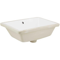 American Imagination AI-324 Rectangle Undermount Sink in White Color