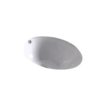 American Imagination AI-364 Round Undermount Cermic Sink in White Color