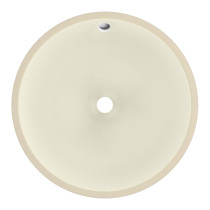 American Imagination AI-403 16 Inch Round Undermount Sink In Biscuit Color