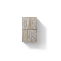 Kubebath ALT24-NW Bliss 14 X 24 Inch Linen Side Cabinet Nature Wood Finish