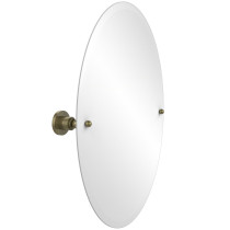 Allied Brass AP-91-ABR Oval Tilt Mirror with Beveled Edge in Antique Brass