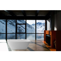 Aquatica Arab-Wht Rectangular Freestanding AquaStone™ Bathtub in White