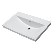 EAGO BH001 White Ceramic 32"x19" Rectangular Drop In Sink 