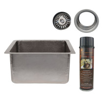 Premier Copper Products BSP5_BREC16EN-G Bar Sink and Drain Package