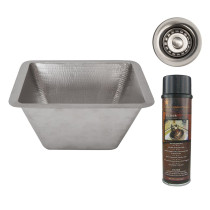 Premier Copper Products BSP5_BS15EN2-B Bar Sink and Drain Package