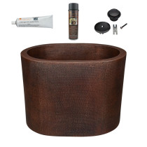 Premier Copper Products BSP5_BTO48DB Bathtub and Drain Package