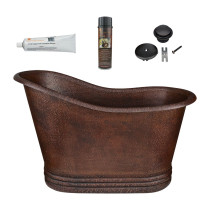 Premier Copper Products BSP5_BTS52DB Bathtub and Drain Package