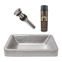 Premier Copper Products BSP5_VREC19SKEN-P Bathroom Sink and Drain Package