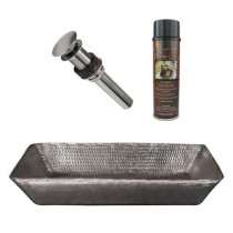 Premier Copper Products BSP5_VREC2014EN-P Bathroom Sink and Drain Package