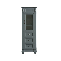 Design Element CAB059-G Hudson 65 Inch Linen Cabinet In Gray
