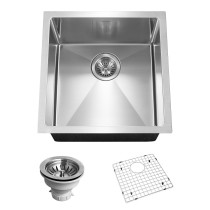 Houzer CNR-1700 Savoir Series 10mm Radius Undermount Bar/Prep Bowl Kitchen Sink