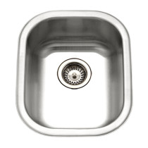 Houzer CS-1407-1 Club Series Undermount Medium Bowl Bar/Prep Sink
