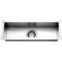 Houzer CTB-2385 Contempo Trough Series Undermount Stainless Steel Bar/Prep Sink
