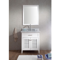 Ariel D031S-WHT Kensington 31 Inch Single Sink Vanity Set in White