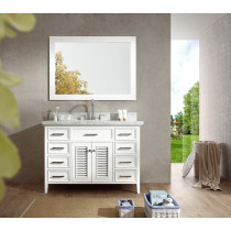 Ariel D049S-WHT Kensington 49 Inch Single Sink Vanity Set in White