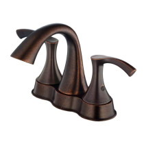 Danze D301122BR Tumbled Bronze Antioch™ Two Handles Centerset Lavatory Faucet with Pop-up Drain