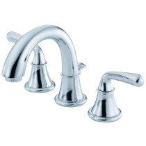 Danze D303156 Bannockburn™ Deck Mounted Widespread Faucet With Two Lever Handles In Chrome