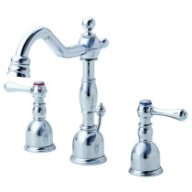Danze D303157 Opulence™ Double Handles Mini-Widespread Curved Faucet In Chrome