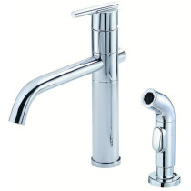 Danze D400058 Chrome Parma™ One Lever Handle Kitchen Faucet With Side Spray
