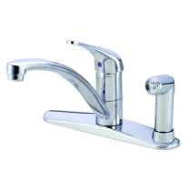 Danze D405112 Chrome Finish Melrose™ One Handle Kitchen Faucet With Spray on Deck