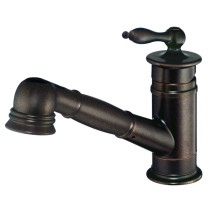 Danze D455510BR Prince™ Smooth Single Handle Pull-Out Kitchen Faucet In Tumbled Bronze