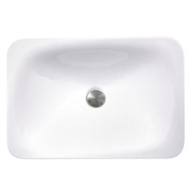 Nantucket Sinks DI-2114-R 21 Inch Rectangular Drop-In Ceramic Vanity Sink